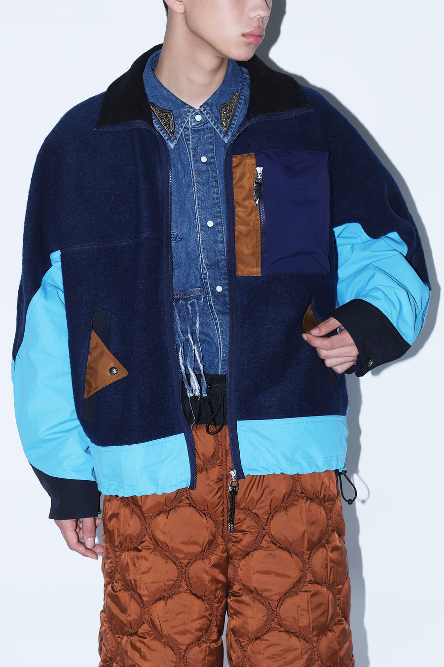 WOOL JERSEY BLOUSON