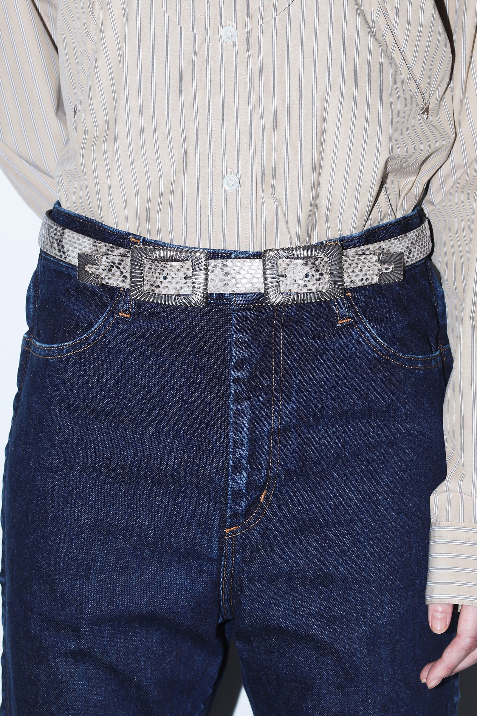 DOUBLE SQUARE BUCKLE BELT