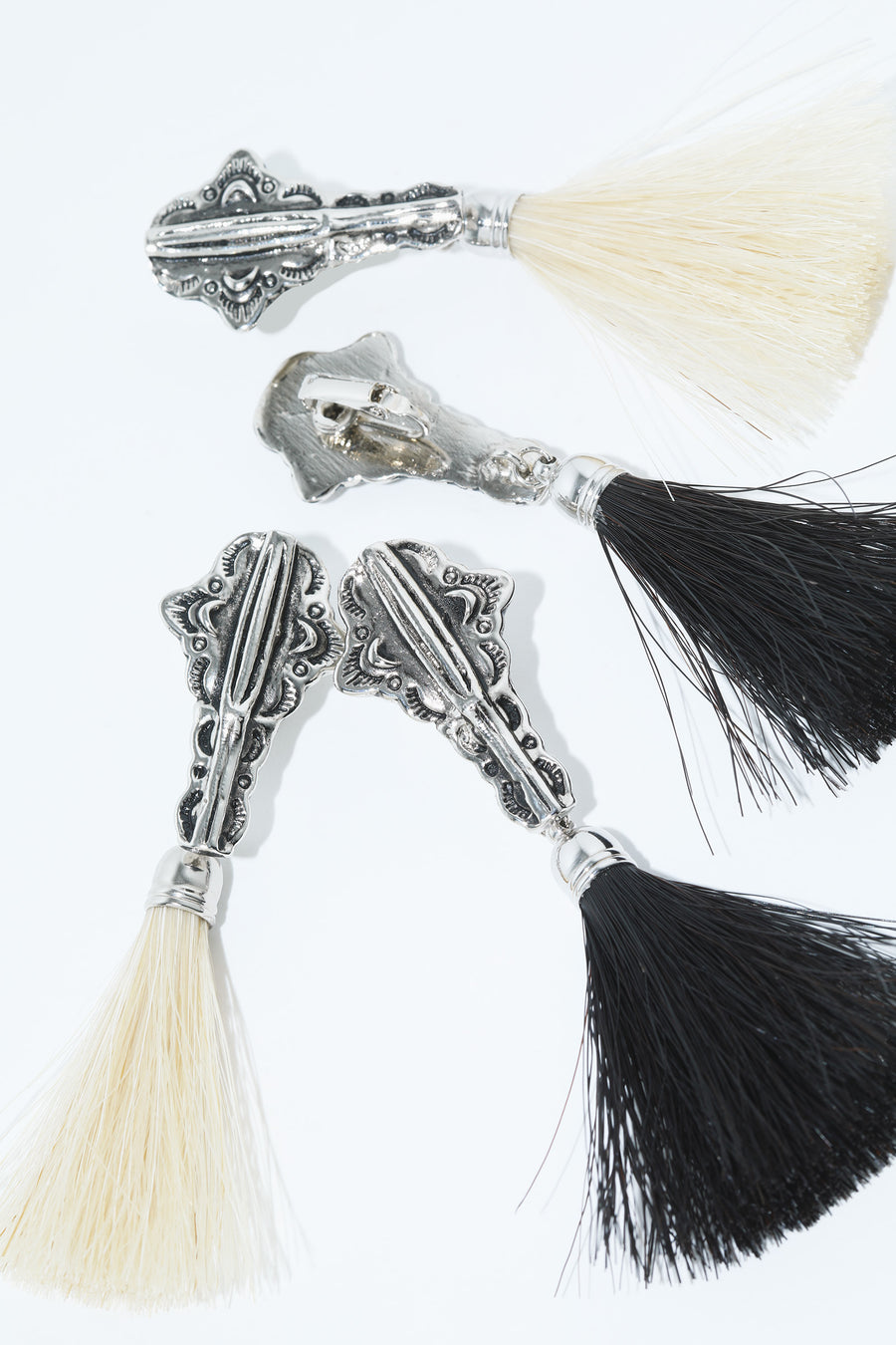 METAL FRINGE EARRINGS