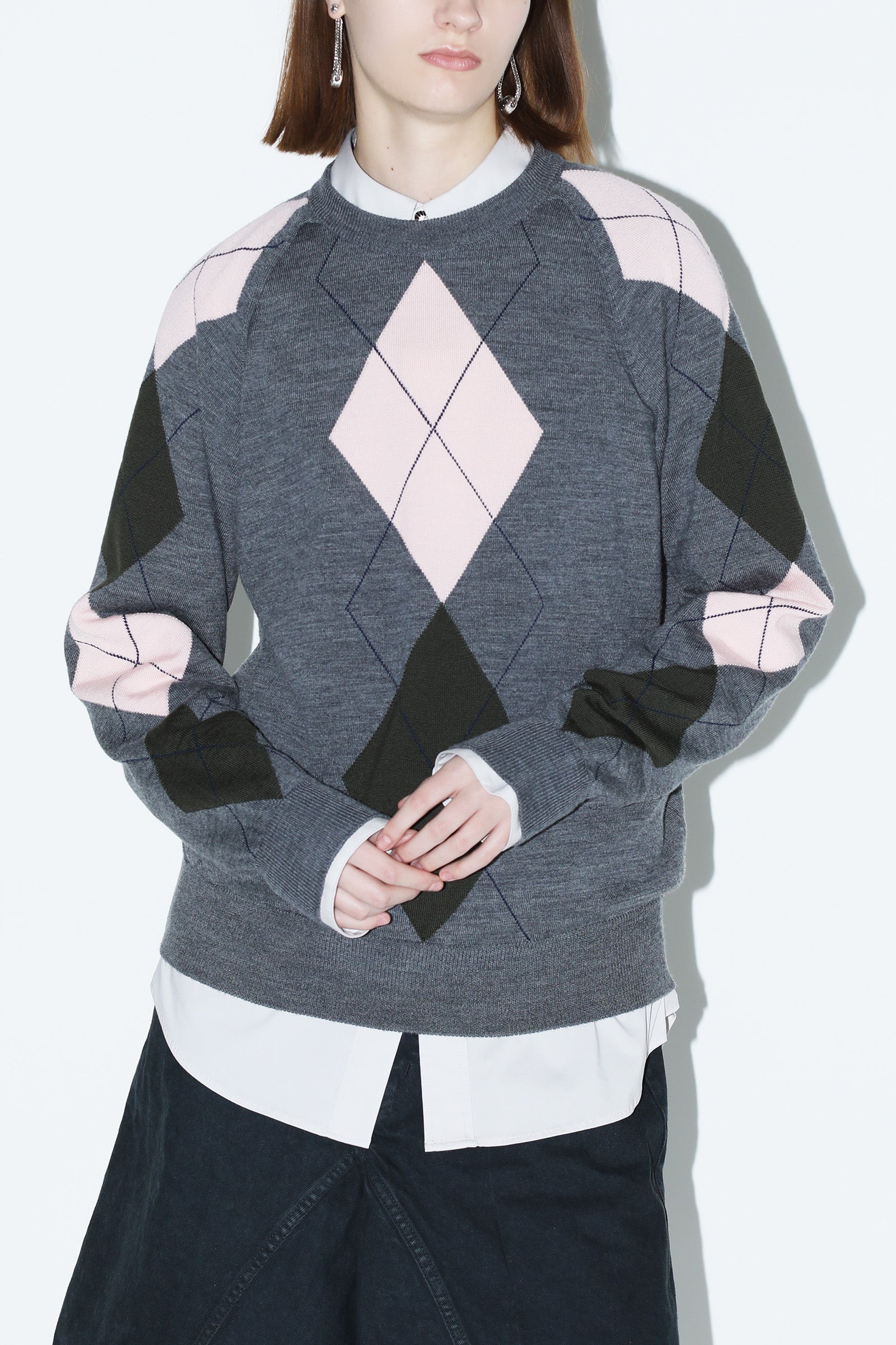 ニット セーター TOGA TOO Argyle knit pullover TZ252-XN942：ニット レディース TOGA TOO Argyle knit pullover TZ252-XN942：ニット（ニット