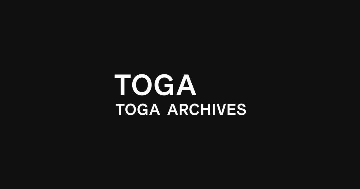 TOGA × Gordon Matta-Clark – TOGA ONLINE STORE